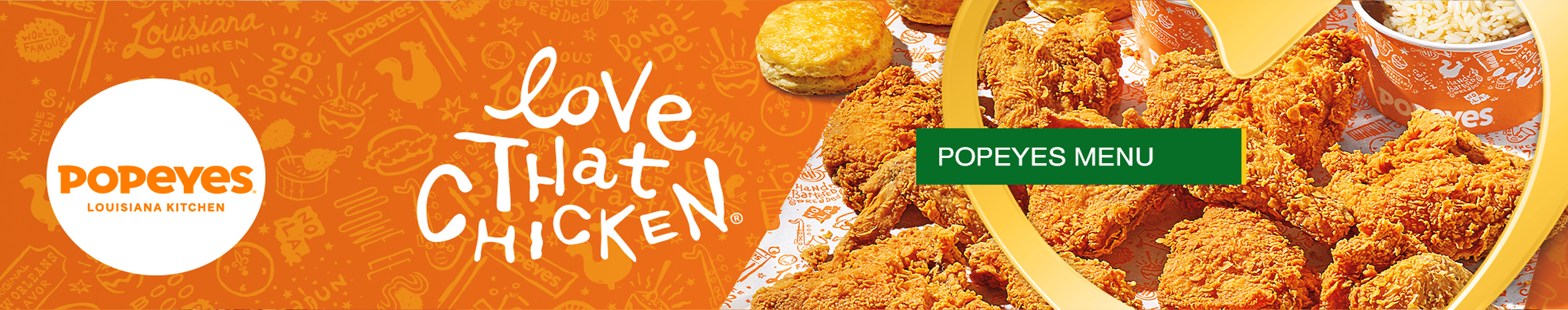 POPEYES Menu - Banner
